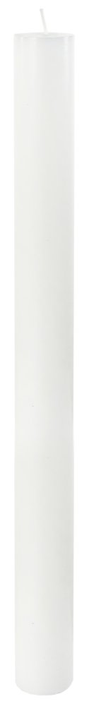 Свеча цилиндрическая стеариновая белая, диаметр 38 мм, высота 50 см.