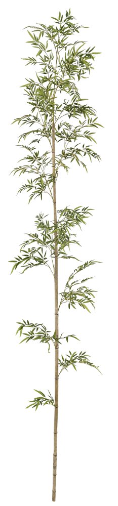 Бамбук натуральный с искусственными листьями 4 м