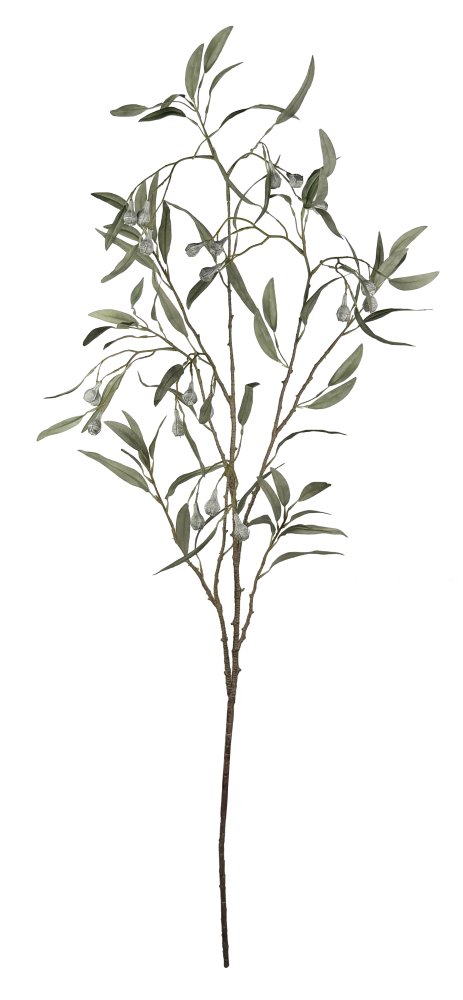 Искусственная ветка эвкалипта с ягодами, 120 см