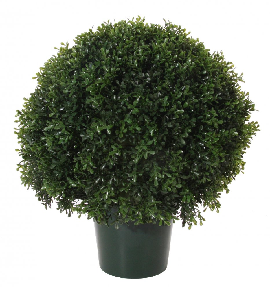 Искусственный самшитовый шар в горшке, 55 см