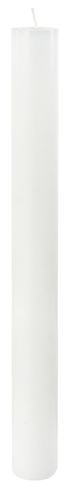 Свеча цилиндрическая стеариновая белая, диаметр 38 мм, высота 40 см.