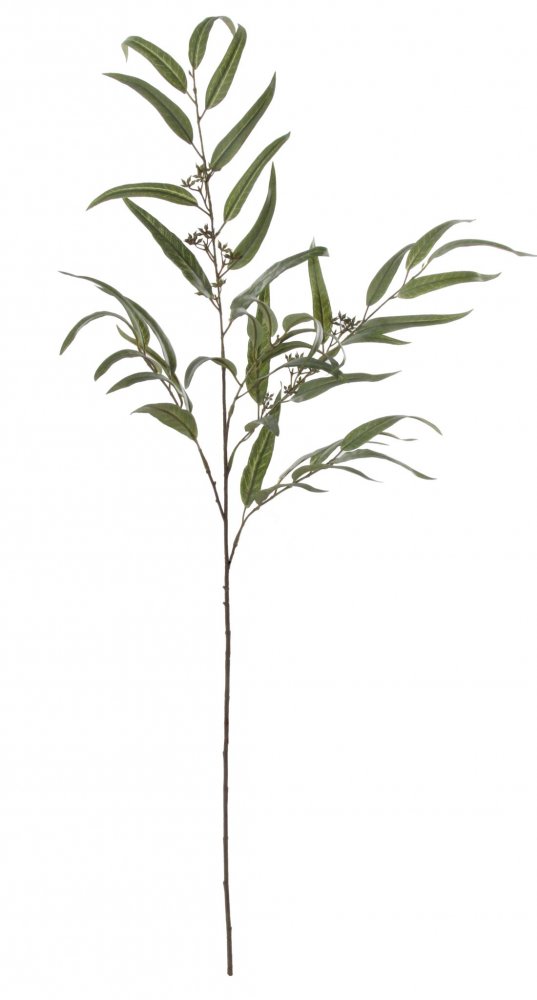 Искусственная ветка эвкалипта серо-зеленая, 120 см