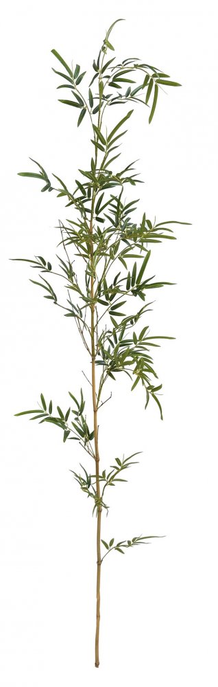 Искусственная бамбуковая ветка с листьями, 210 см