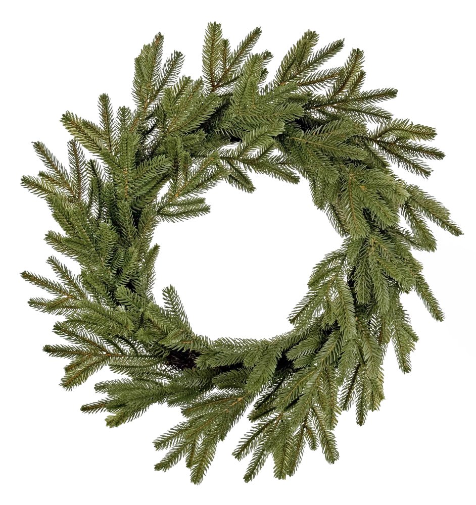 Еловый венок зеленый 60 см