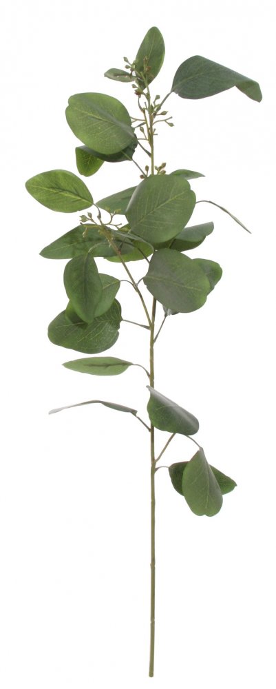 Искусственная ветка эвкалипта с семенами серо-зеленая, 85 см