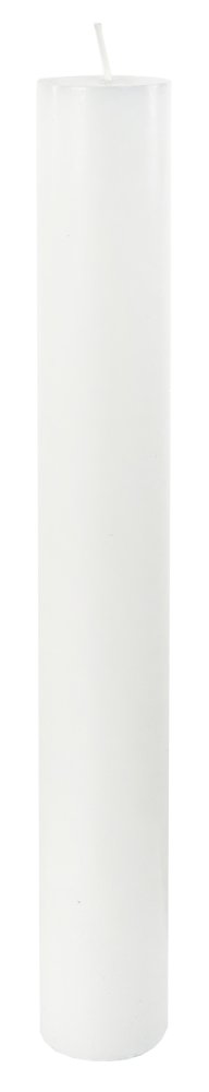 Свеча цилиндрическая стеариновая белая, диаметр 38 мм, высота 30 см.