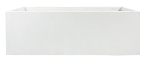 Бетонная кашпо белая 100x30x35 см