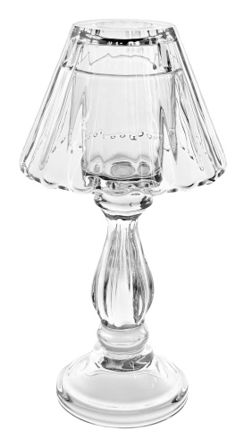 Стеклянная лампа T-light со съемным абажуром, прозрачная, 26 см