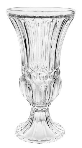 Стеклянная урна прозрачная, диаметр 20, высота 40,5 см.