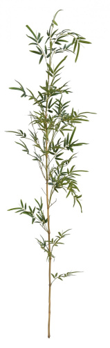 Искусственная бамбуковая ветка с листьями, 210 см